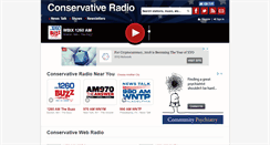Desktop Screenshot of conservativeradio.com