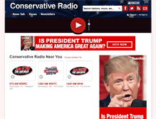 Tablet Screenshot of conservativeradio.com